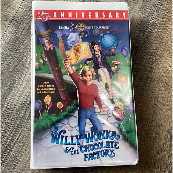 1971 Willy Wonka & The Chocolate Factory 25th Anniversary VHS Video Tape… - Picture 1 of 6